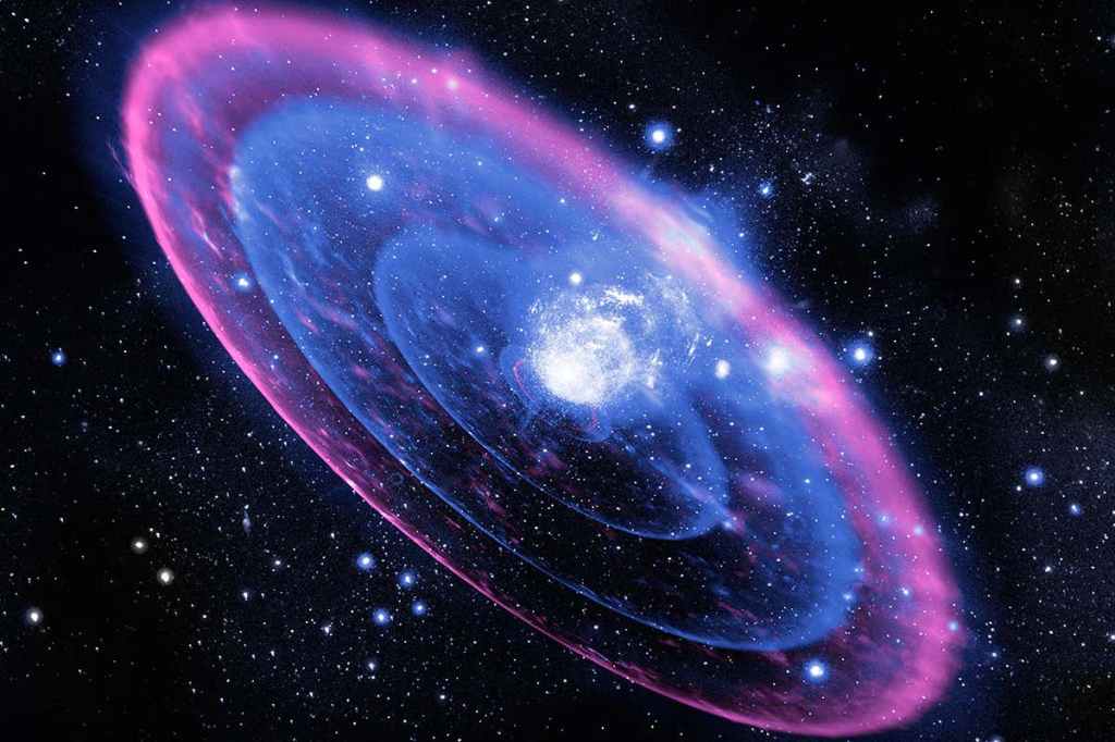 Image shows supernova explosion